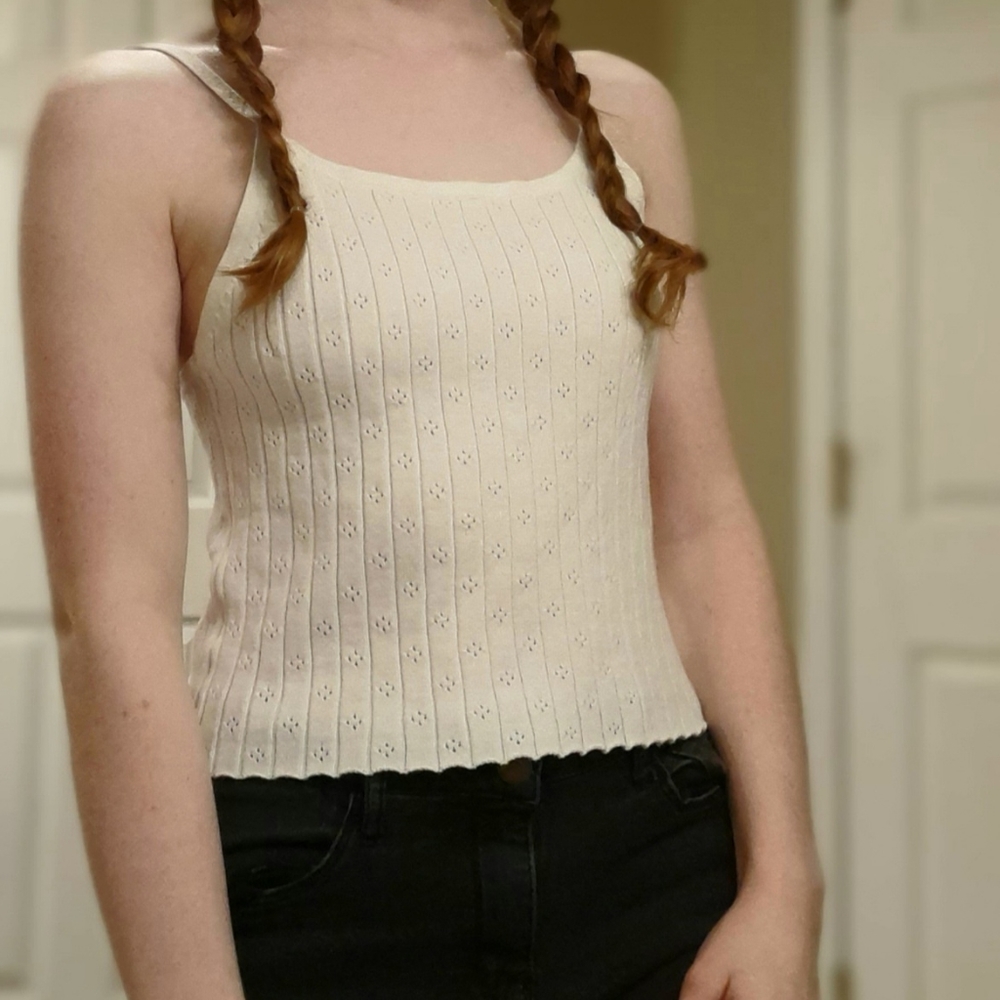 Small white camisol tank top